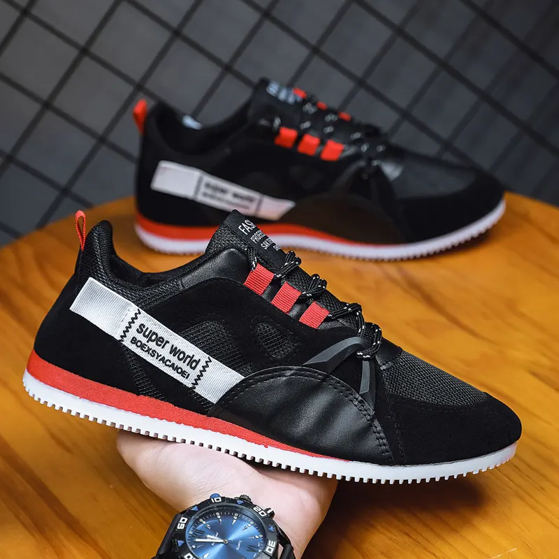 Genuine Black Light Weight Casual Sneakers (SK 125)